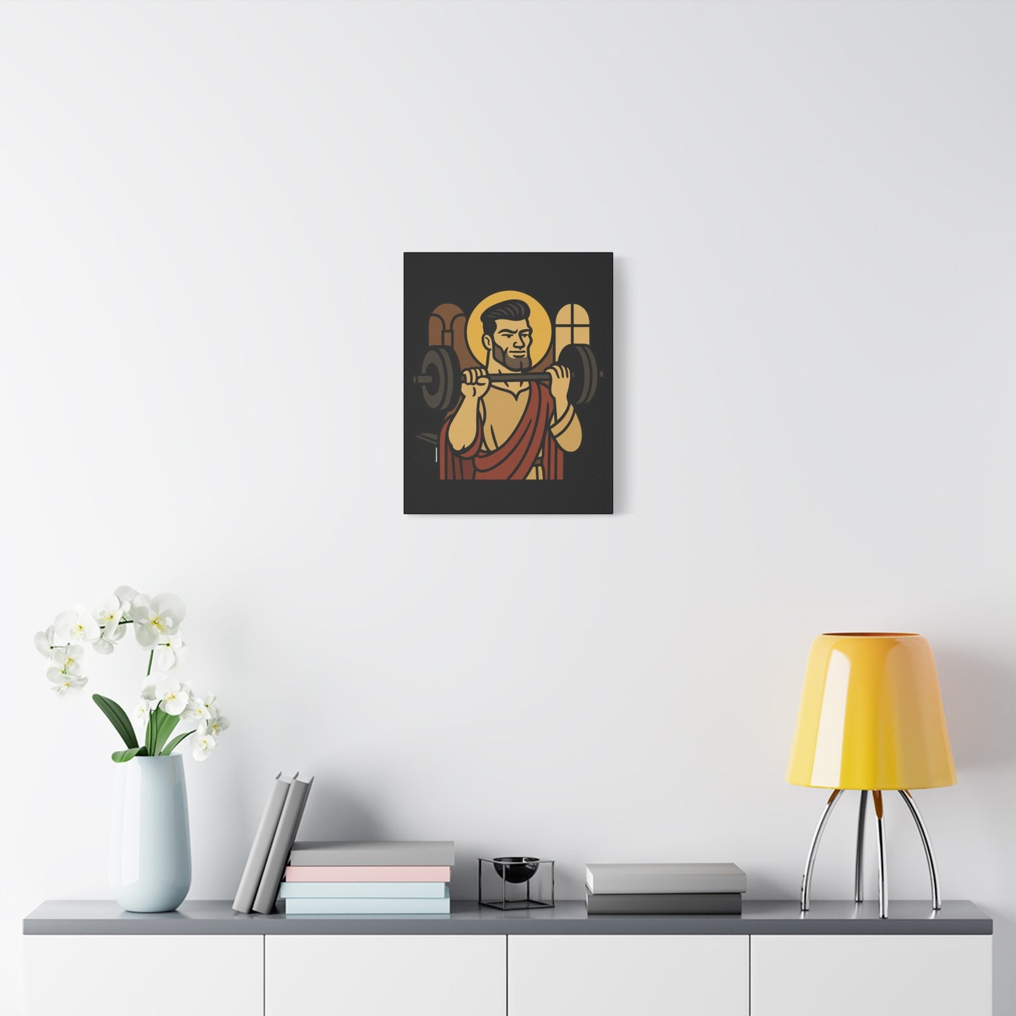 St Gigachad "The Strong" Canvas Art