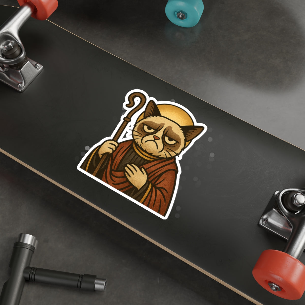 St Grumpy Cat "The Shepard" Die-Cut Stickers