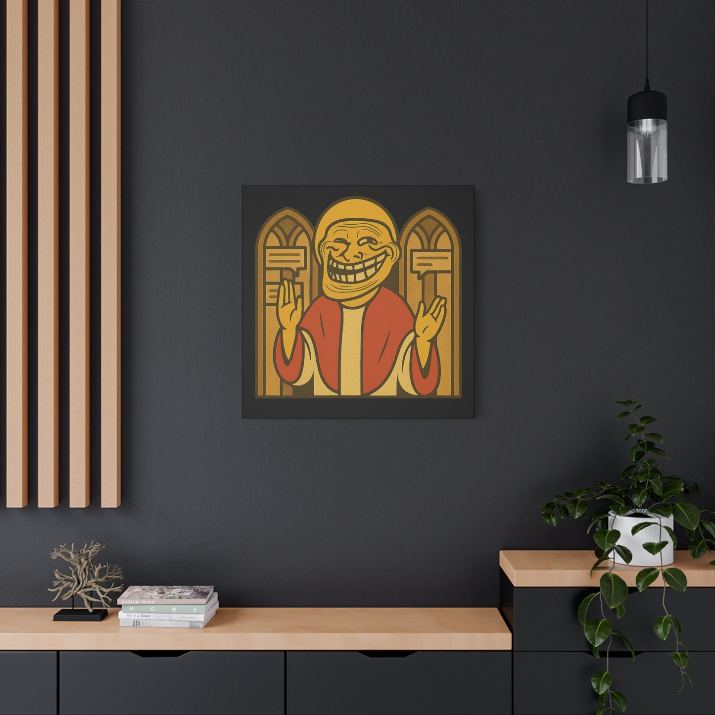 St Troll "Holy Comments" Canvas