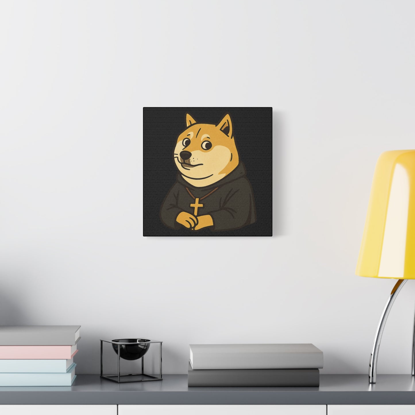 St Doge "Monk" Canvas Art