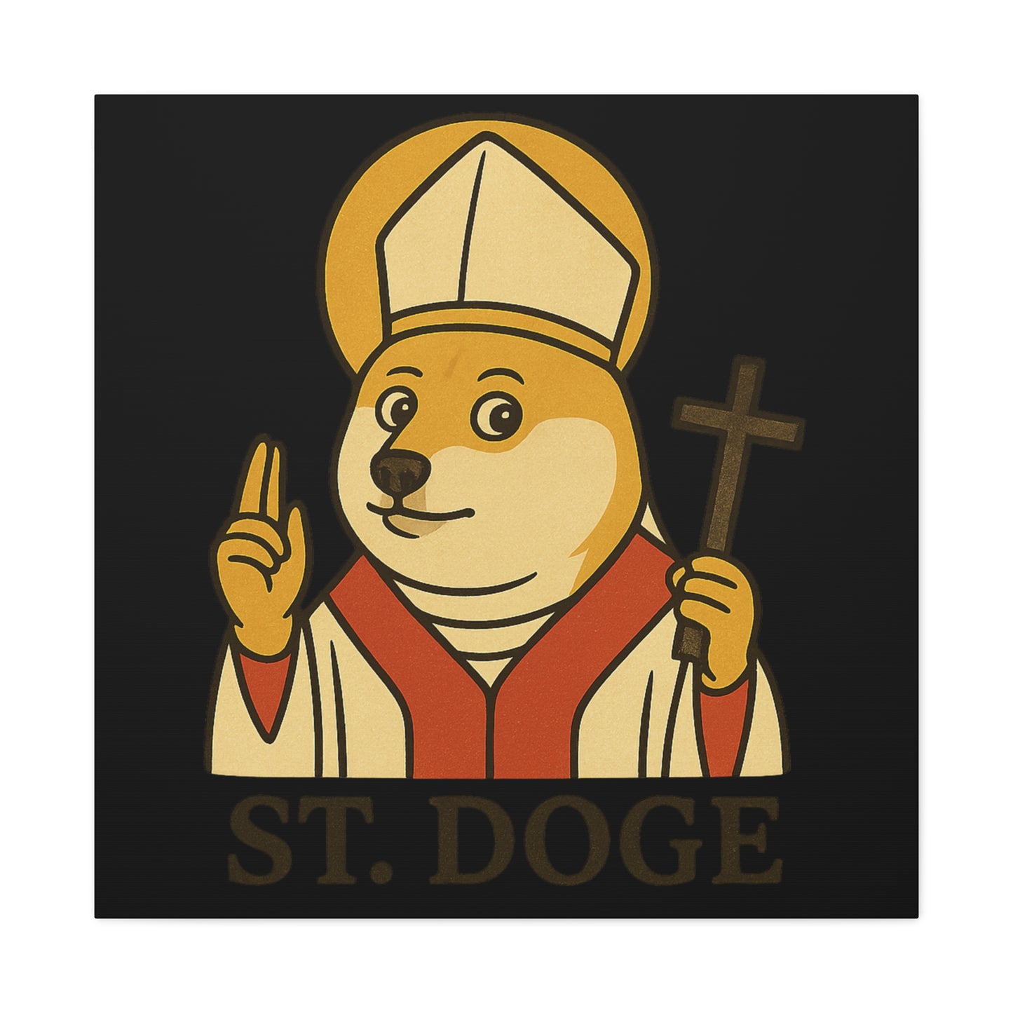 St Doge "Holy" Canvas