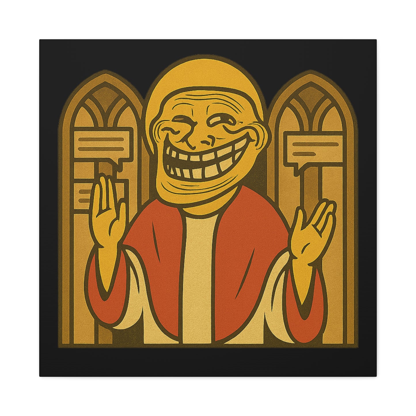 St Troll "Holy Comments" Canvas