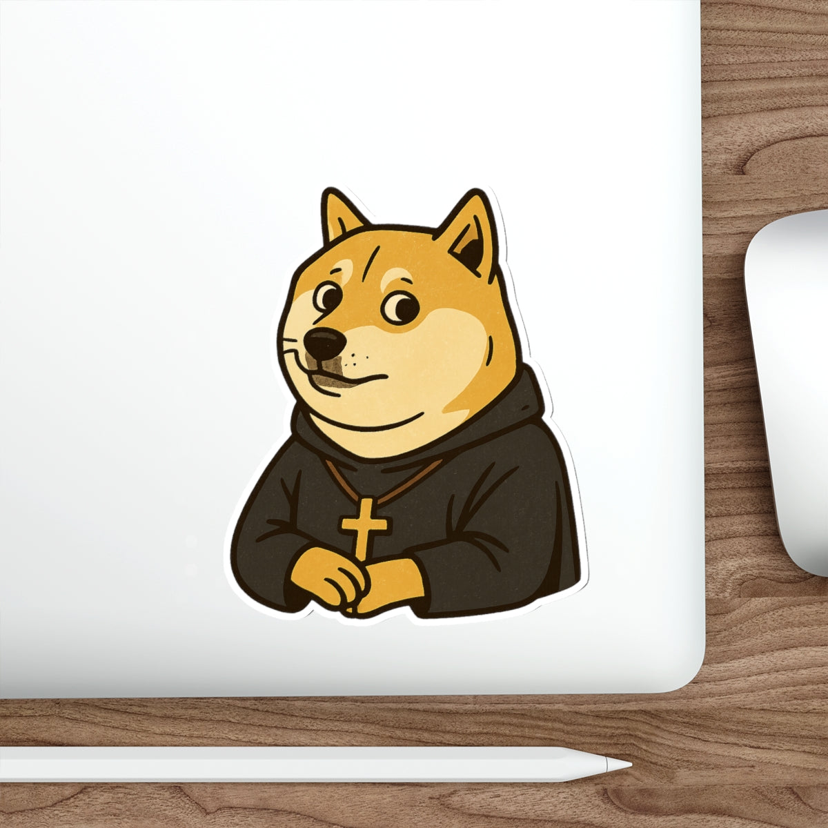 St Doge "Monk" Die-Cut Stickers