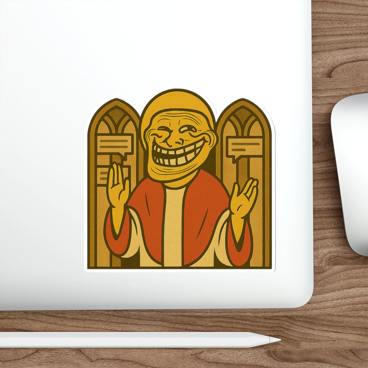 St Troll "Holy Comments" Die-Cut Sticker
