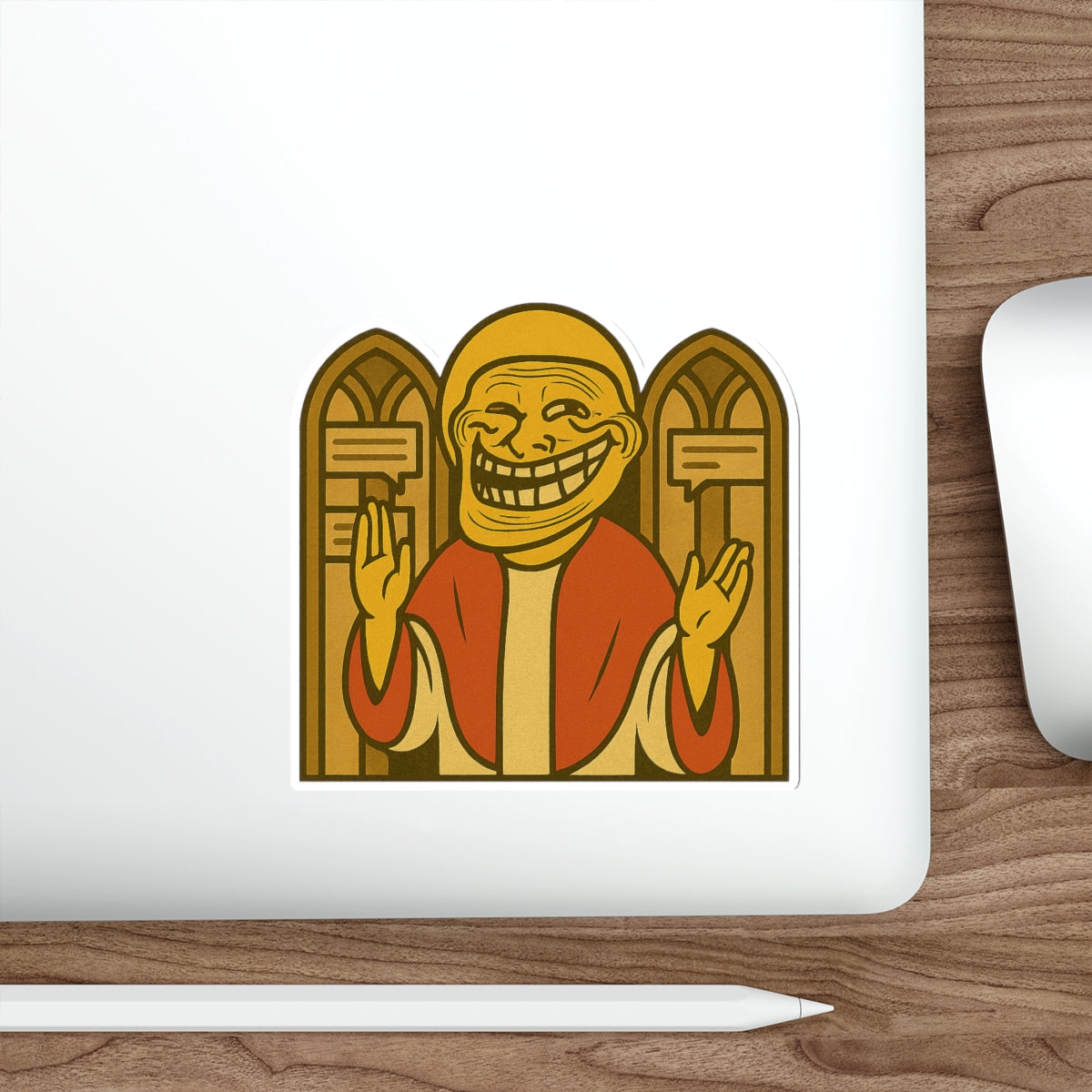St Troll "Holy Comments" Die-Cut Sticker