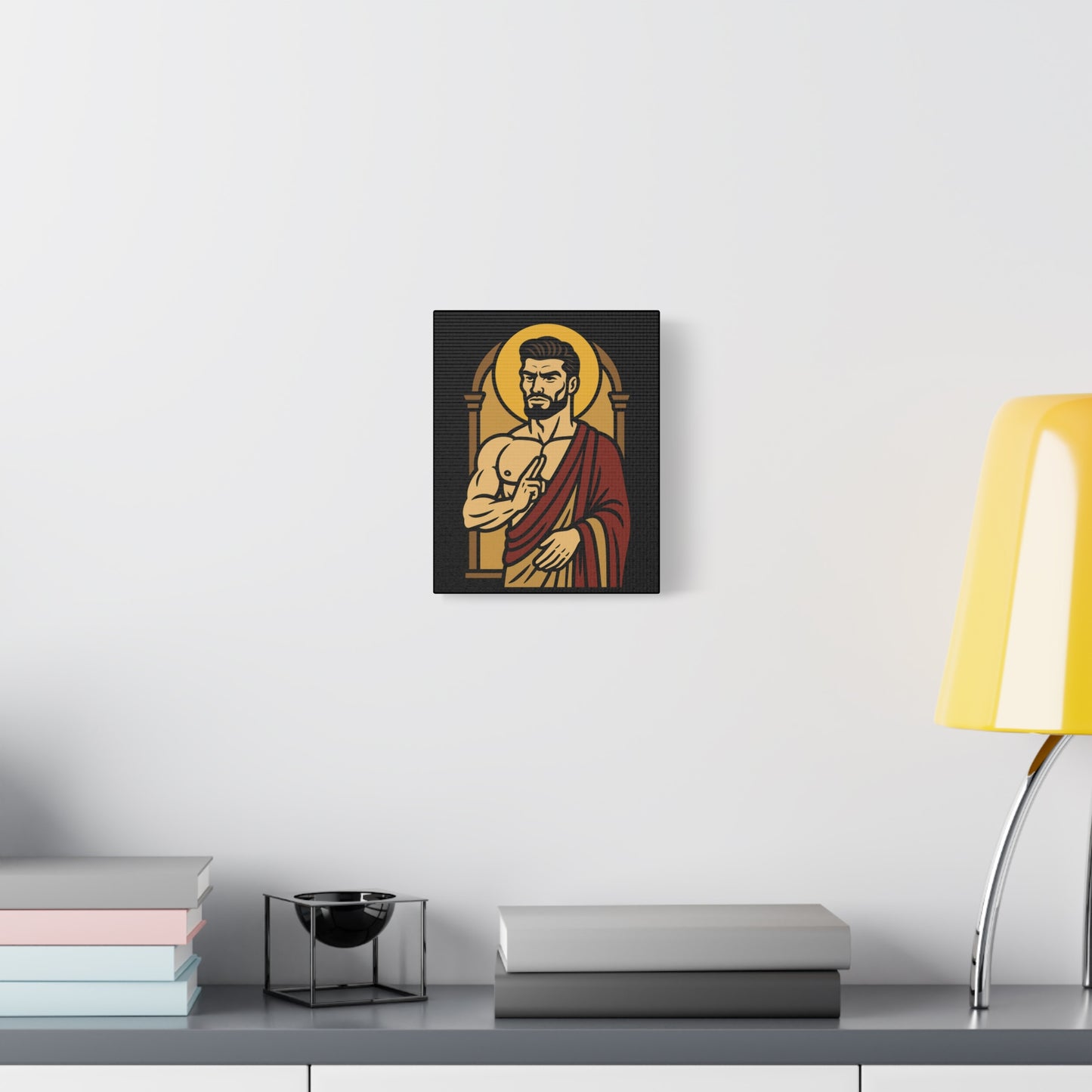 St Gigachad "Peace" Canvas Art