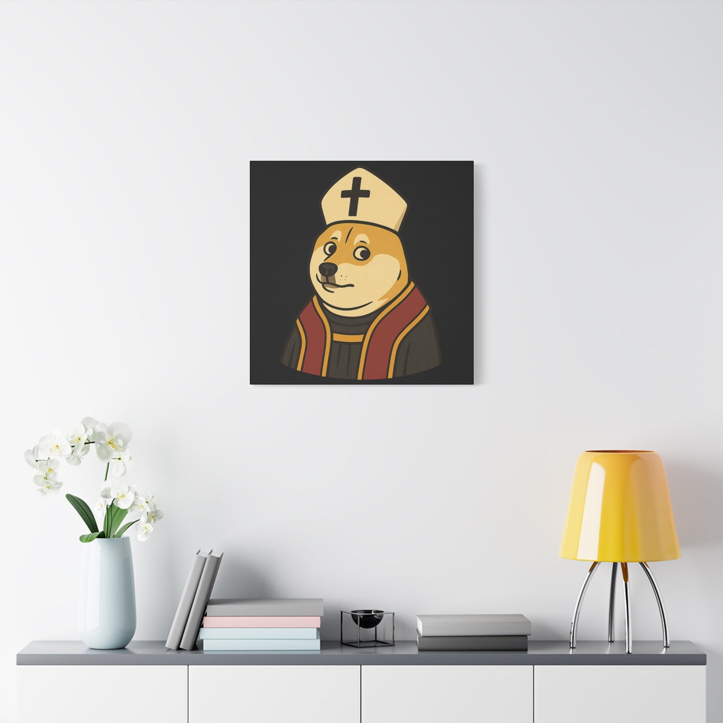 St Doge "Pope" Canvas Print