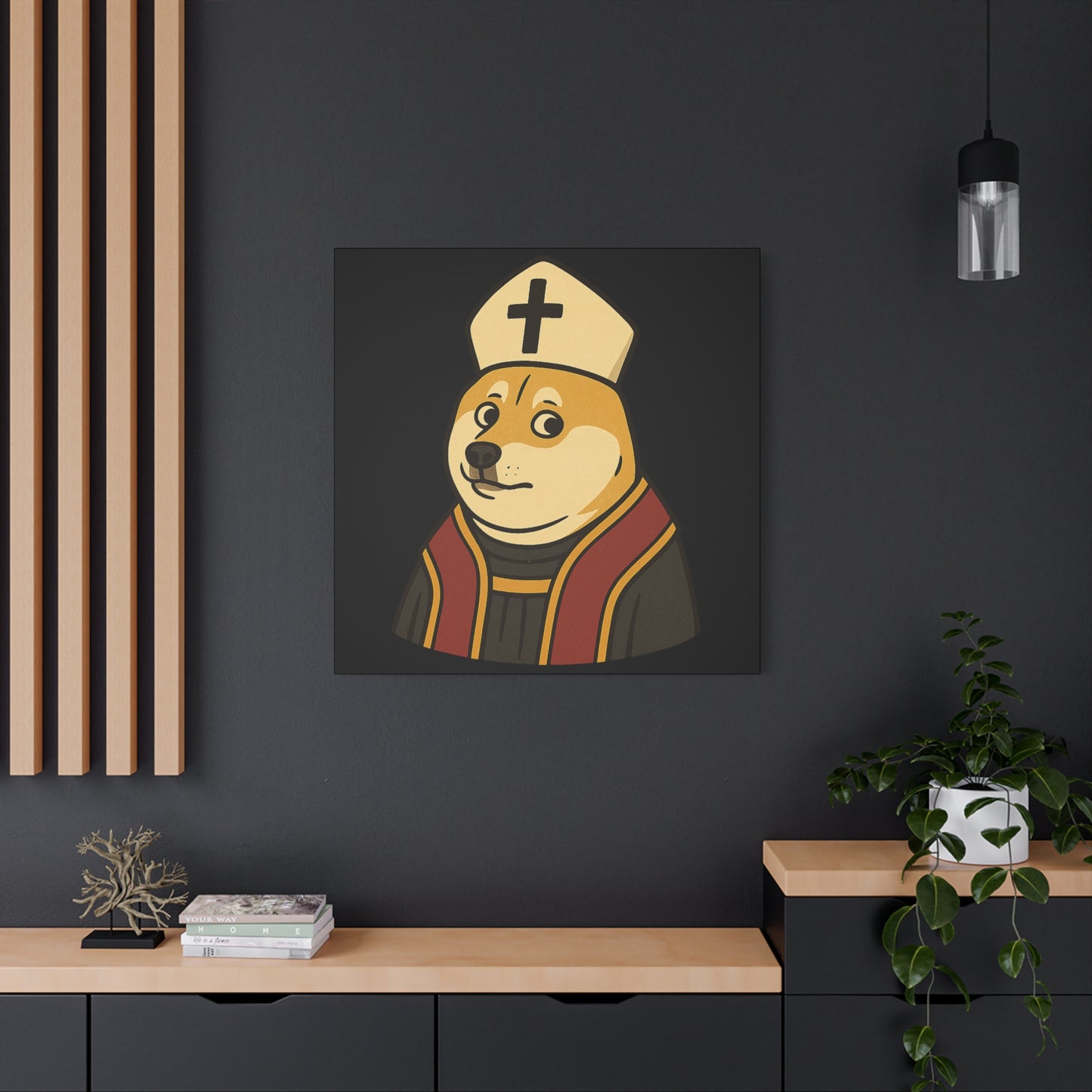 St Doge "Pope" Canvas Print