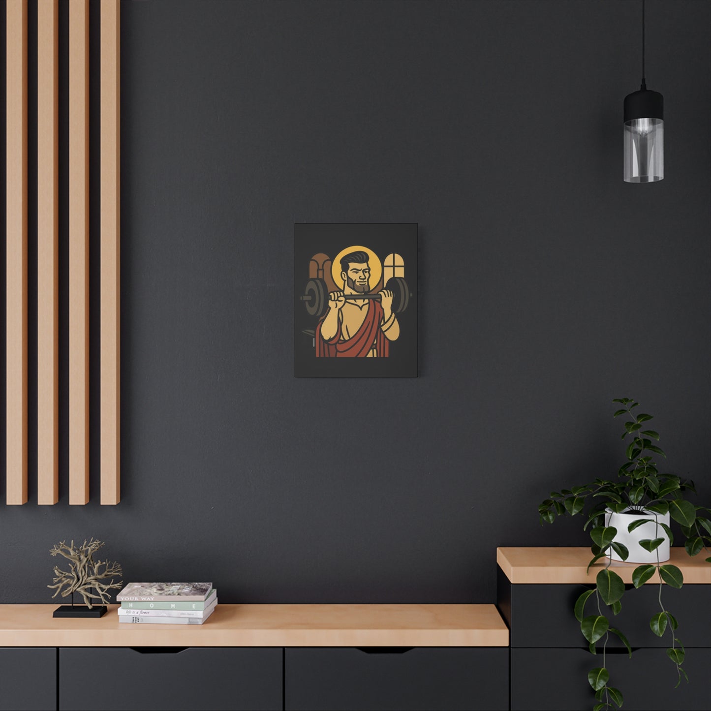 St Gigachad "The Strong" Canvas Art