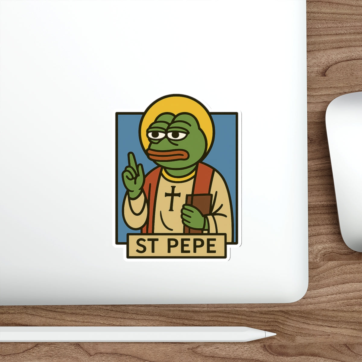 St Pepe "Blessed" Die-Cut Stickers