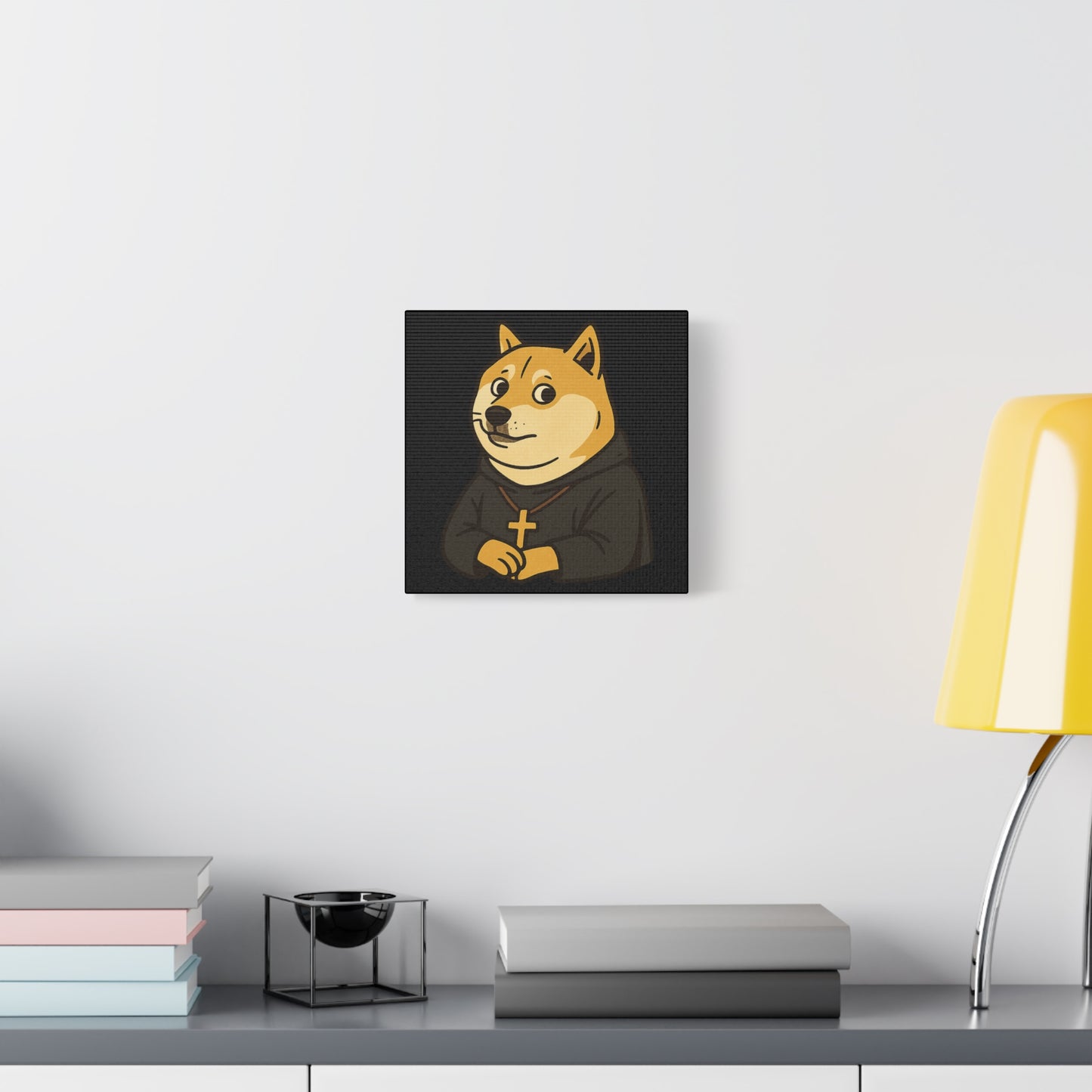 St Doge "Monk" Canvas Art