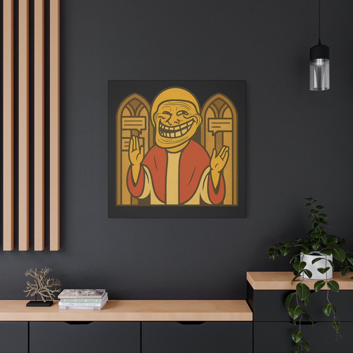 St Troll "Holy Comments" Canvas