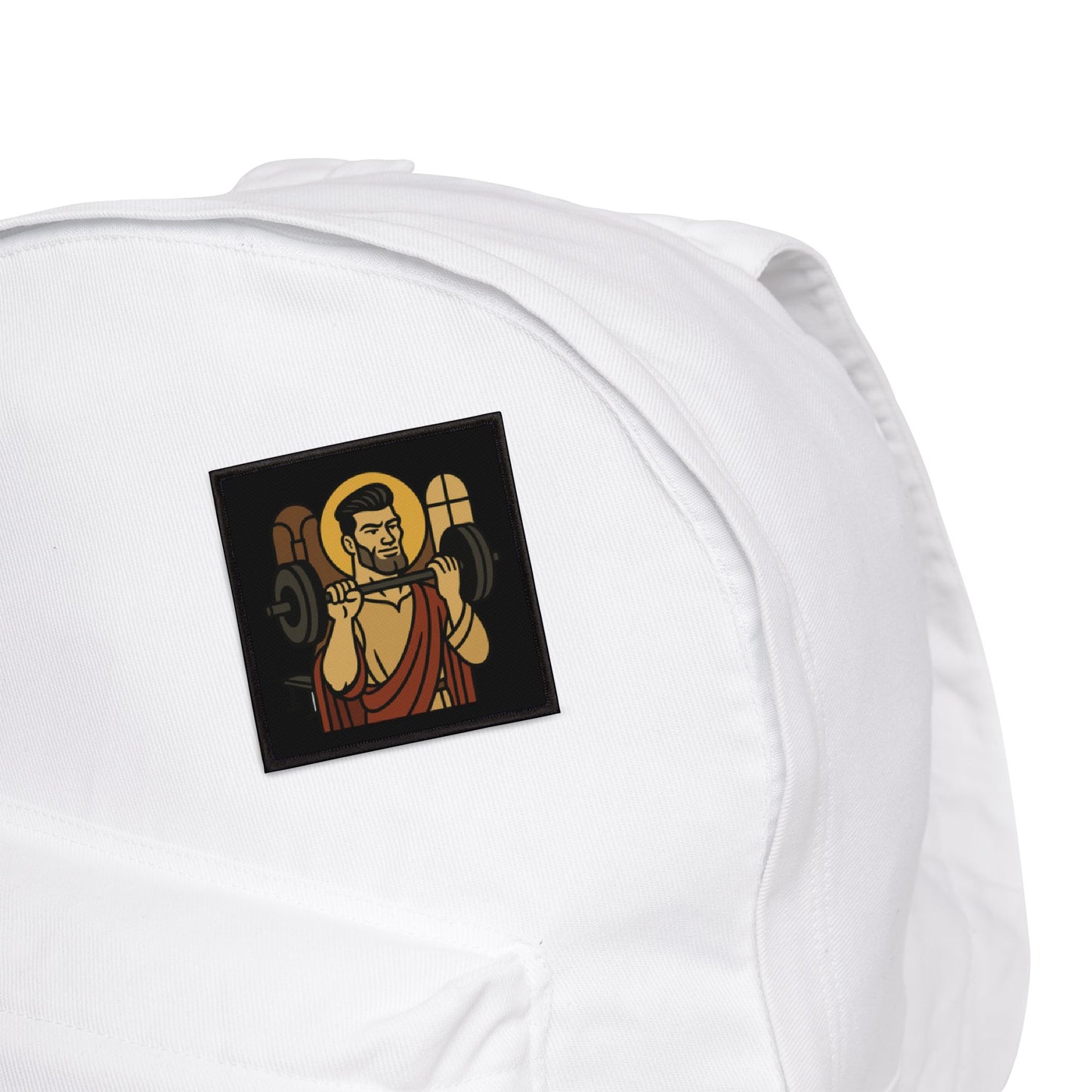 St Gigachad "The Strong" Iron on Patch