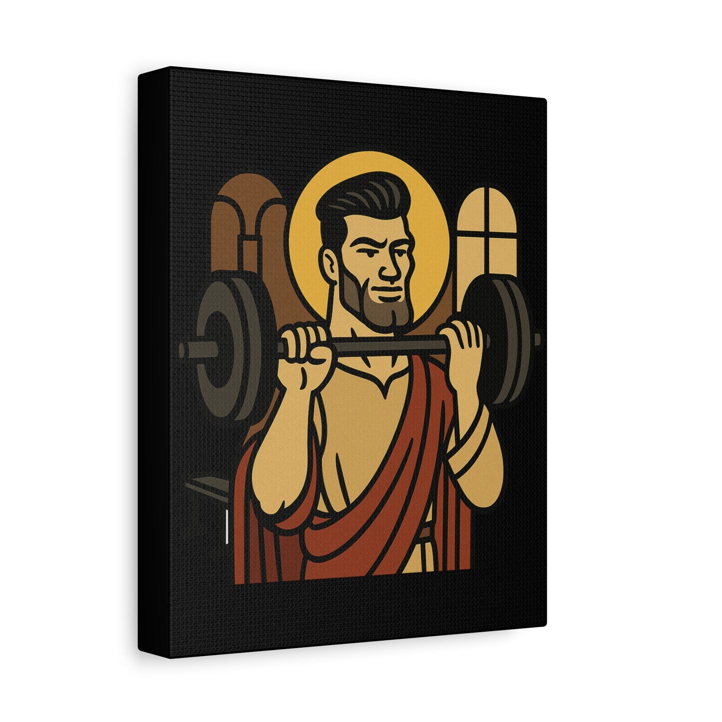 St Gigachad "The Strong" Canvas Art