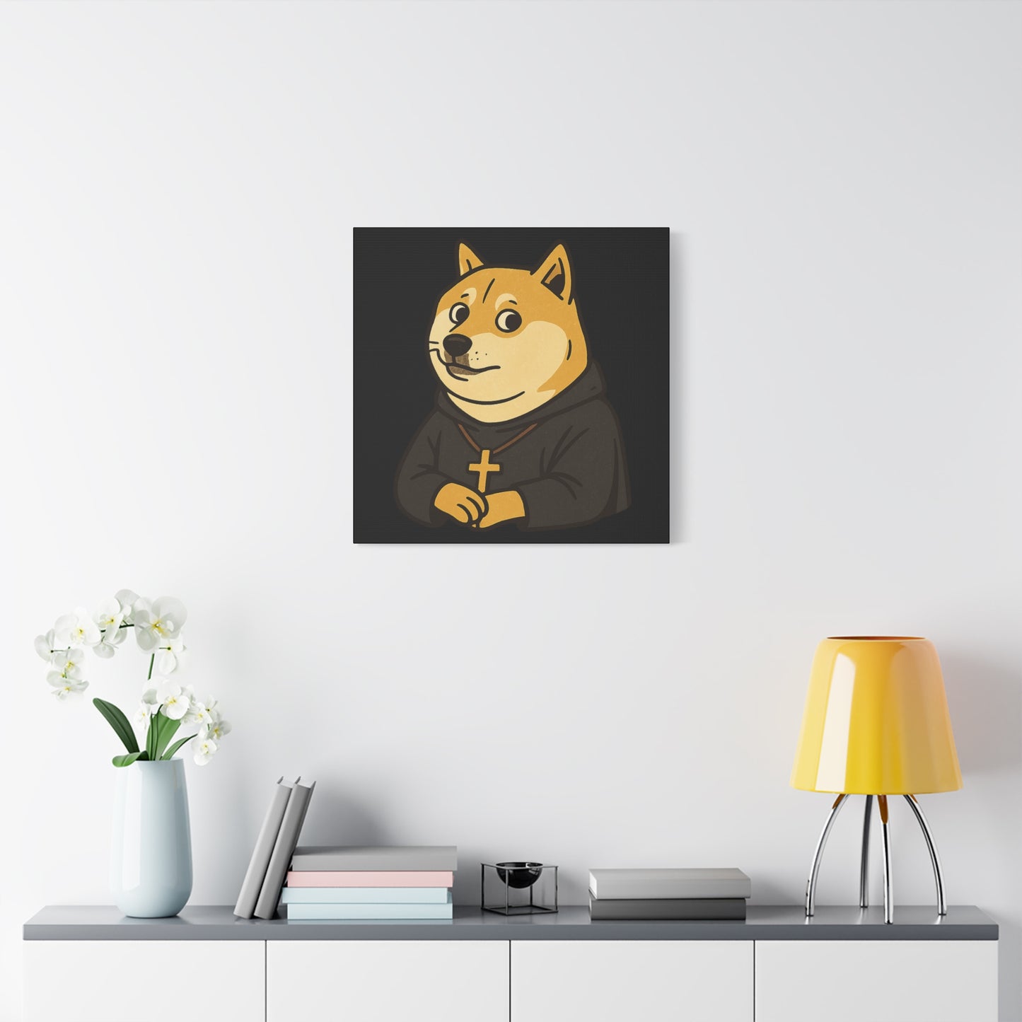 St Doge "Monk" Canvas Art