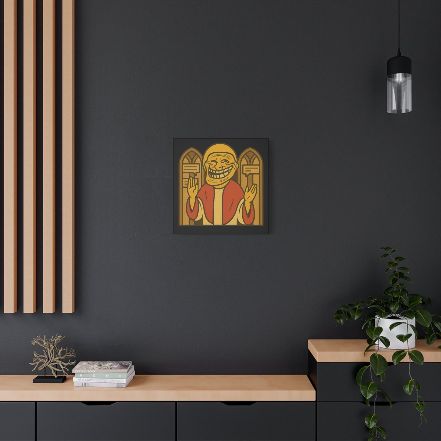 St Troll "Holy Comments" Canvas