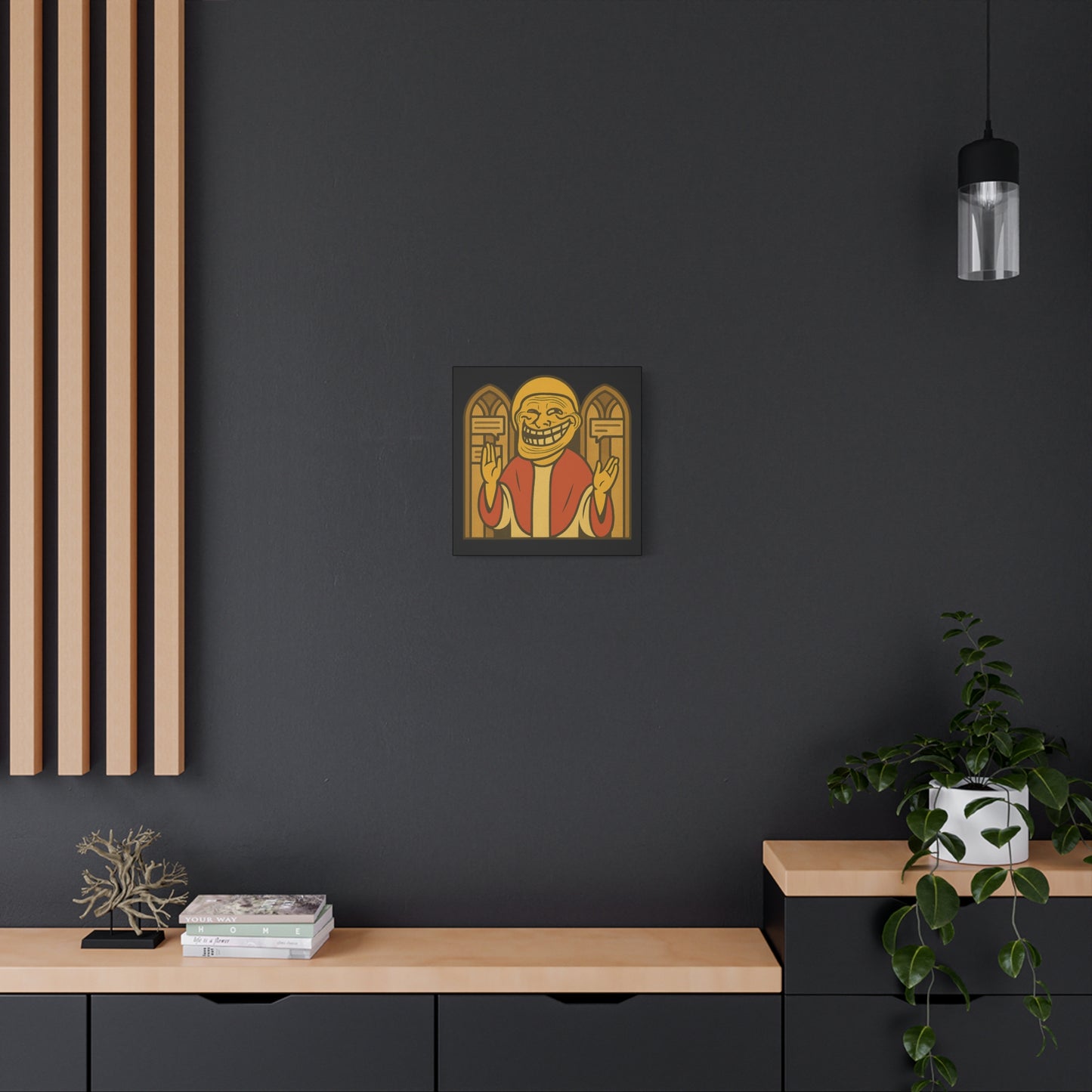 St Troll "Holy Comments" Canvas