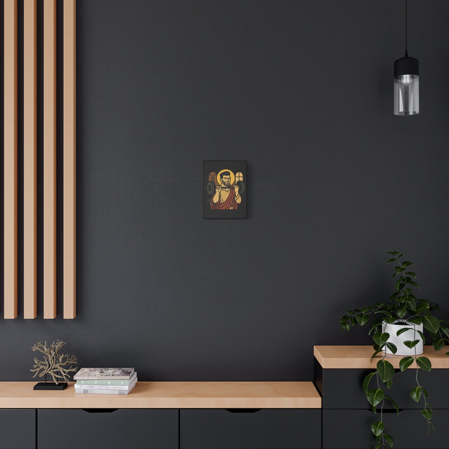 St Gigachad "The Strong" Canvas Art
