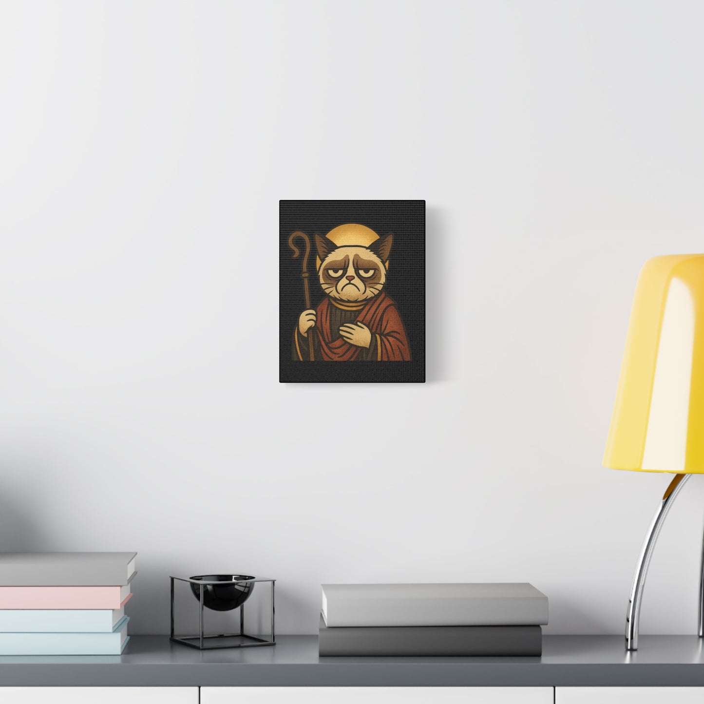 St Grumpy Cat "The Shepard" Canvas