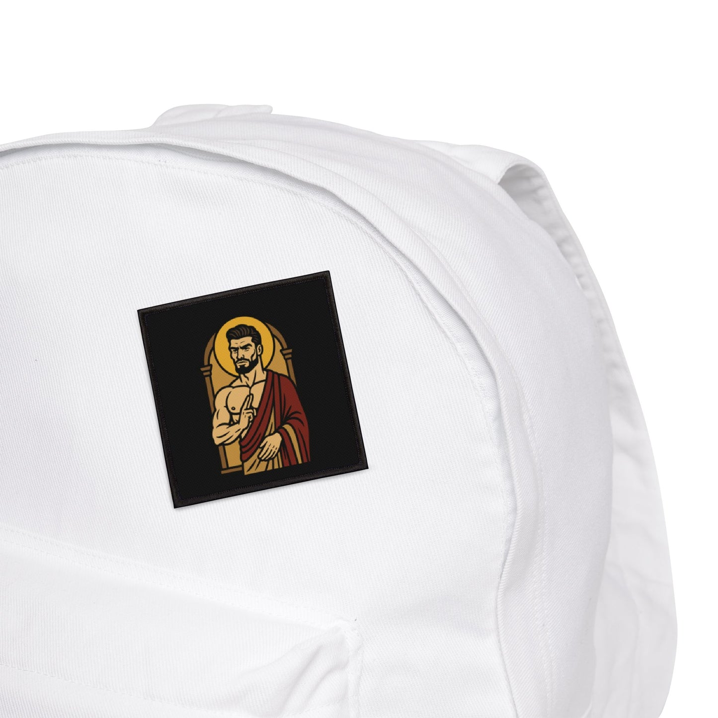 St Gigachad "Peace" Iron On Patch