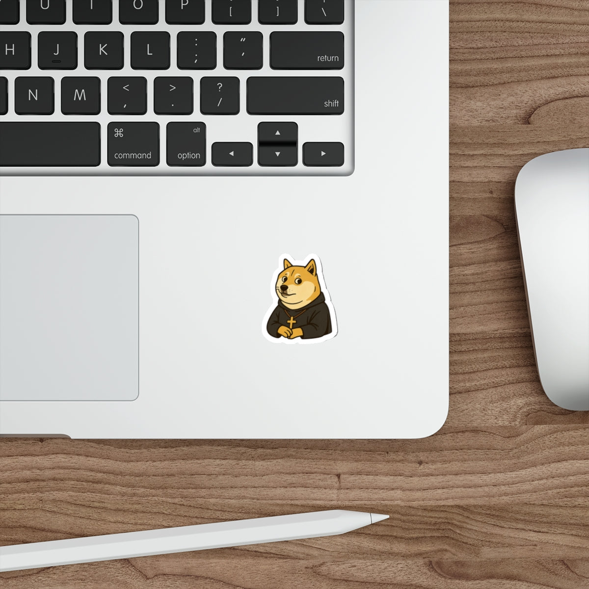 St Doge "Monk" Die-Cut Stickers