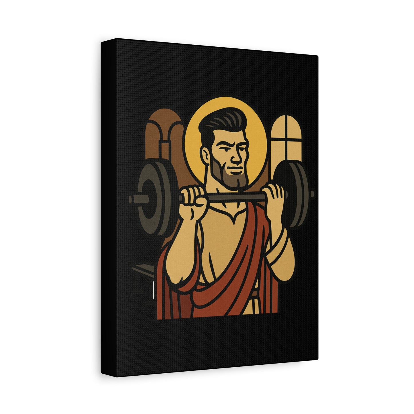 St Gigachad "The Strong" Canvas Art