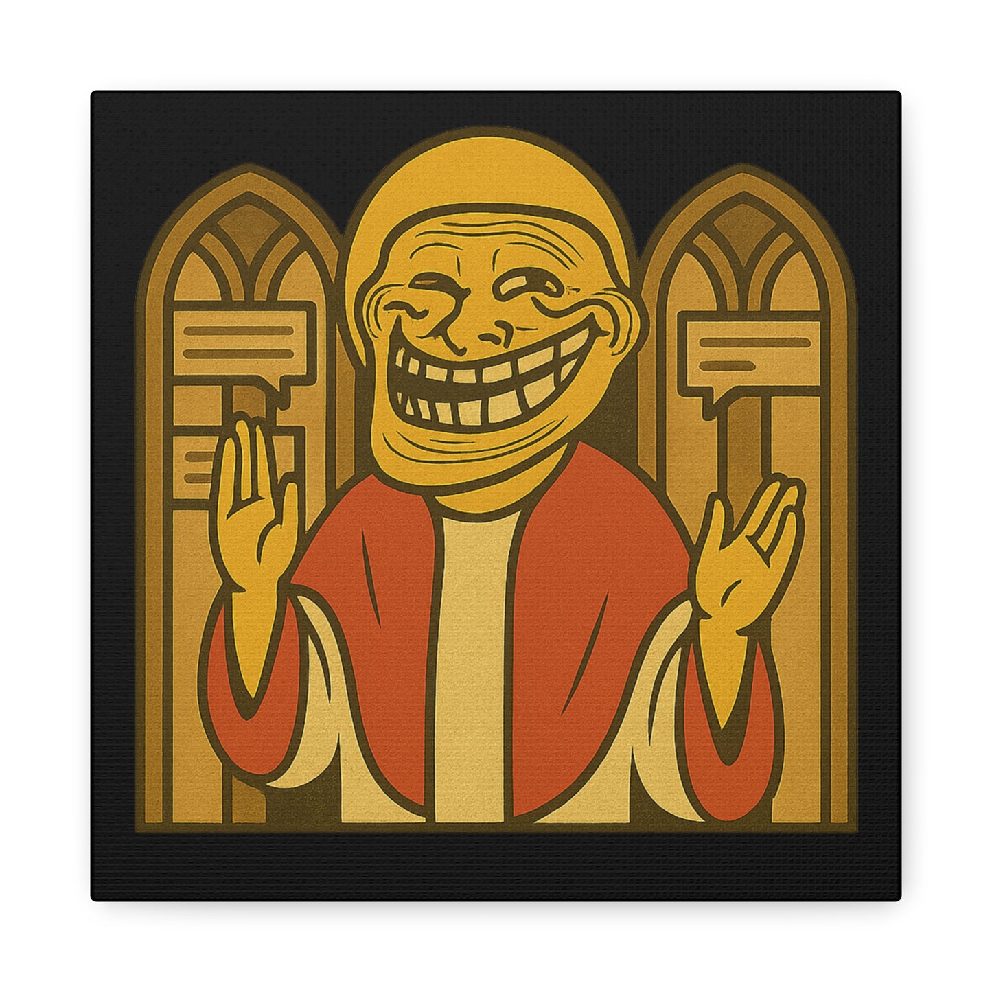 St Troll "Holy Comments" Canvas