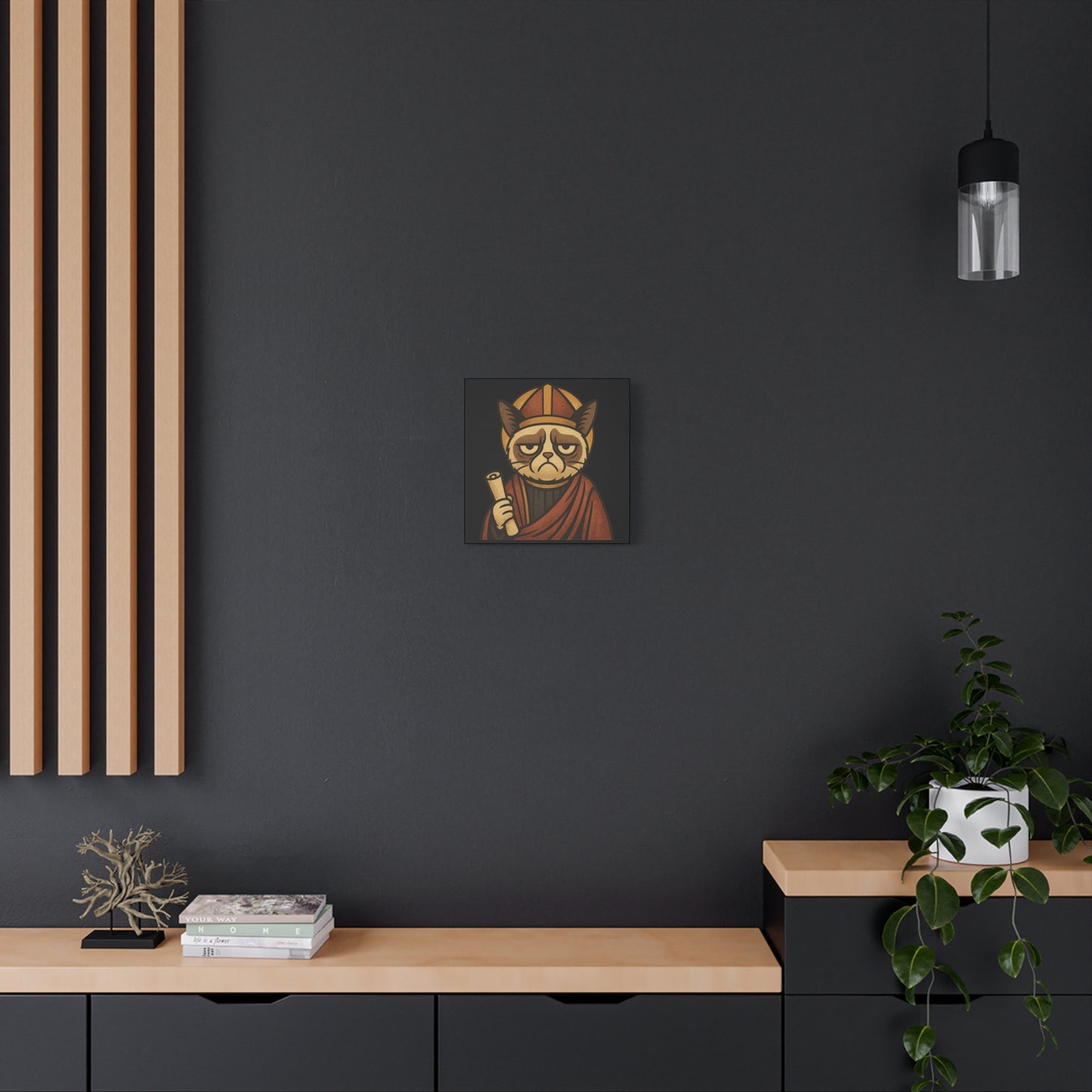 St Grumpy Cat "Holy Receipts" Canvas