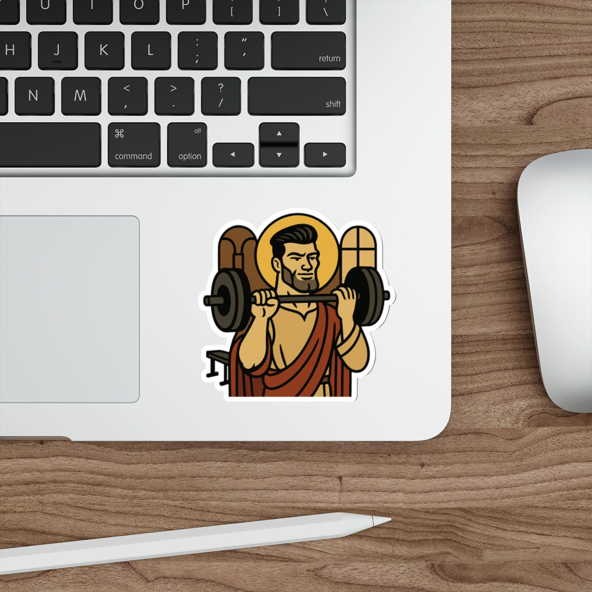 St Gigachad "The Strong" Sticker