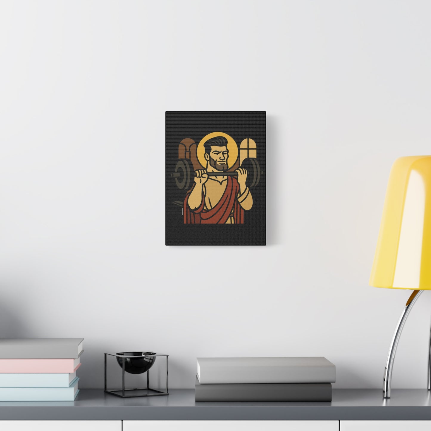 St Gigachad "The Strong" Canvas Art
