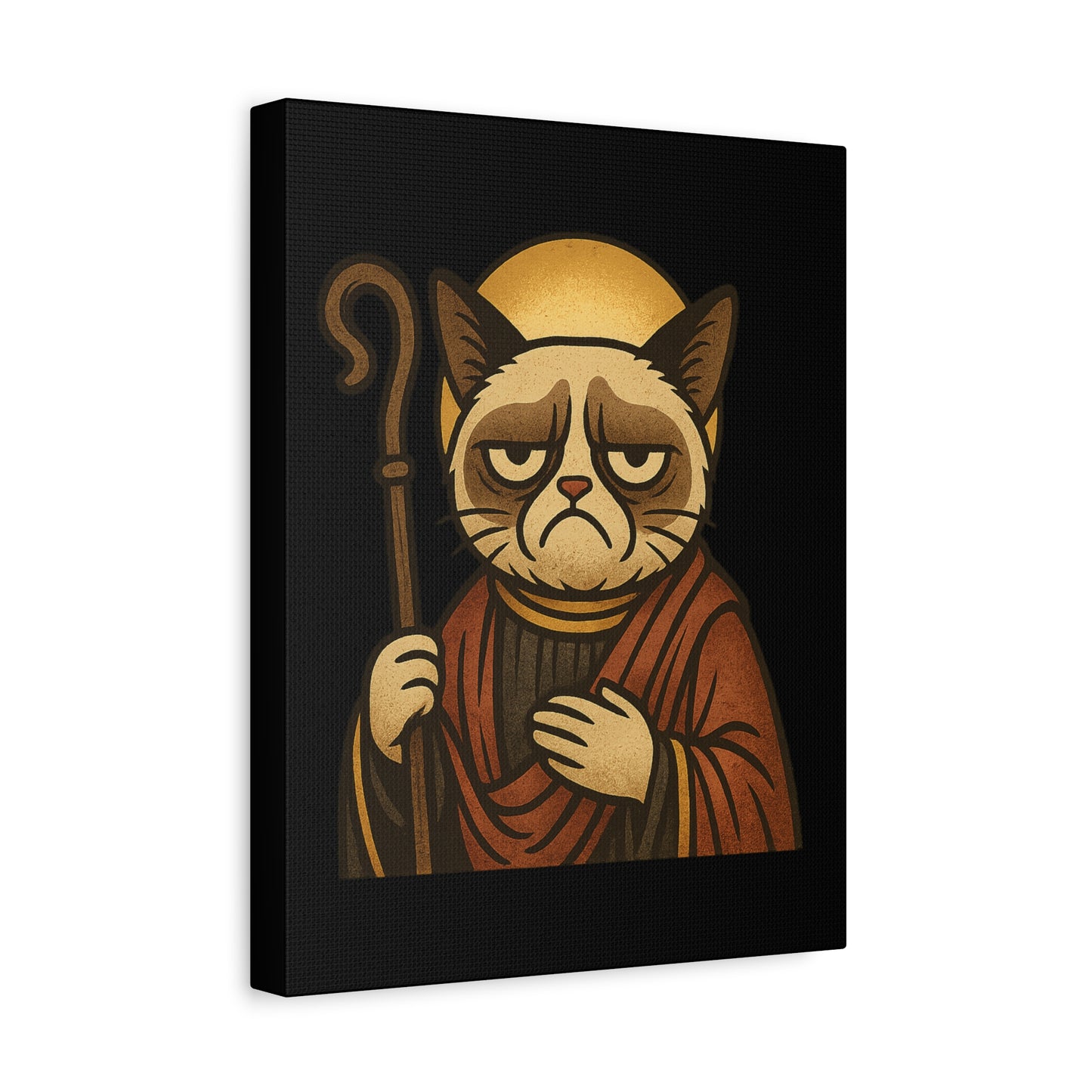 St Grumpy Cat "The Shepard" Canvas