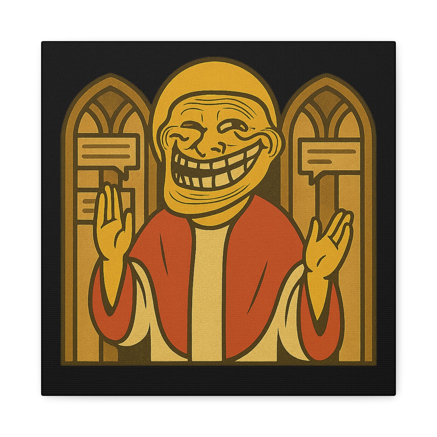 St Troll "Holy Comments" Canvas