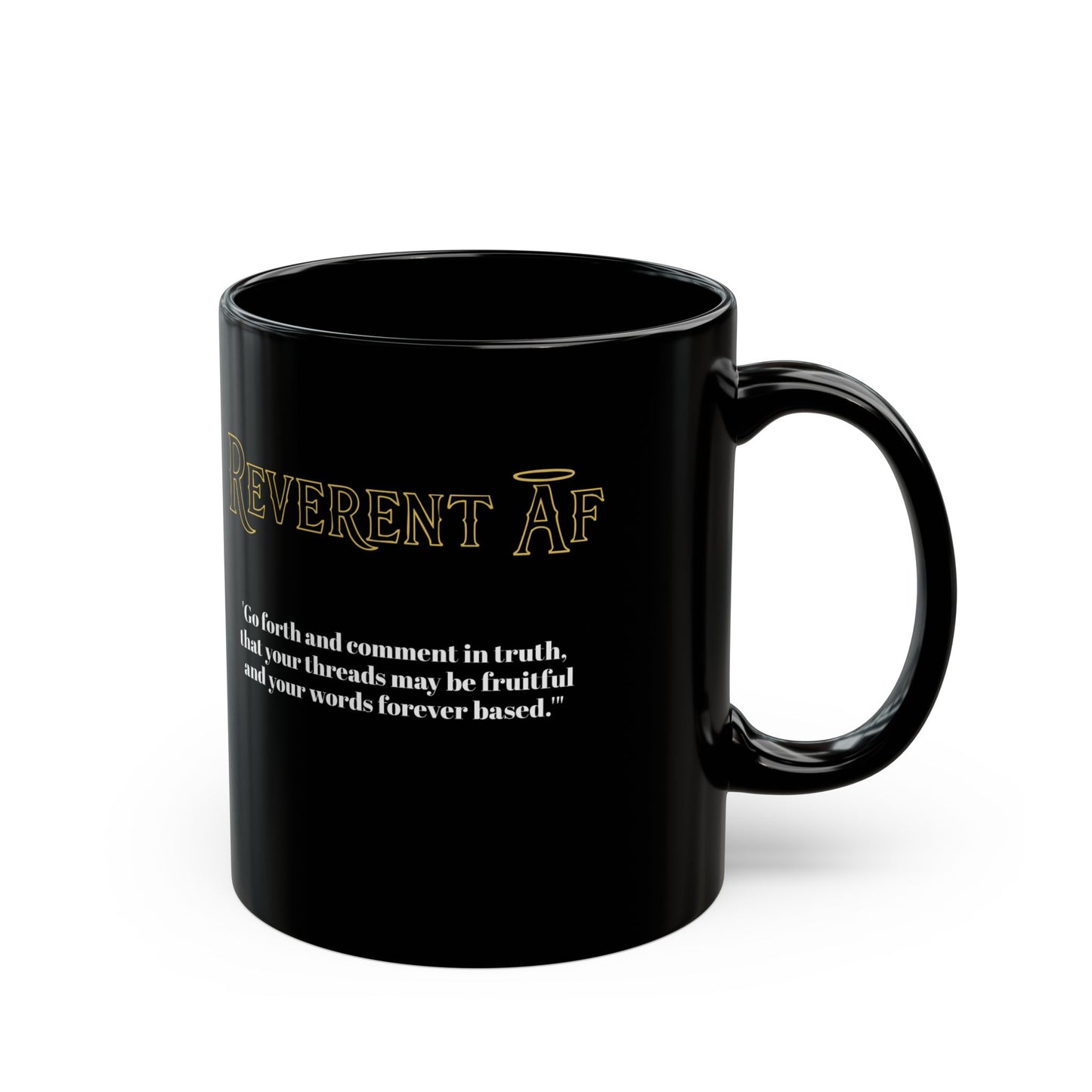 St Pepe "Preach" Reverent AF Black Coffee Mug