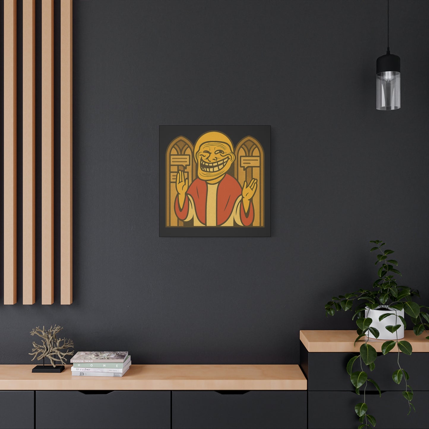 St Troll "Holy Comments" Canvas