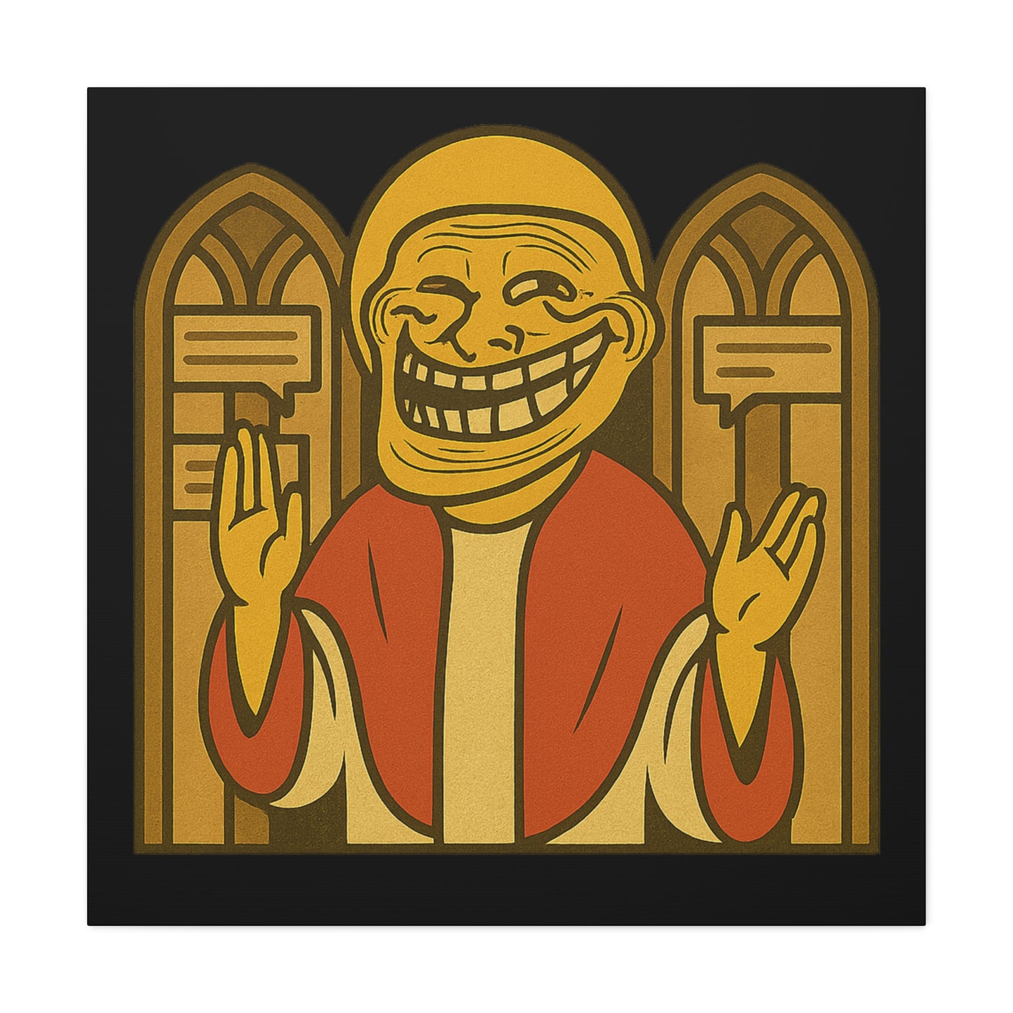 St Troll "Holy Comments" Canvas