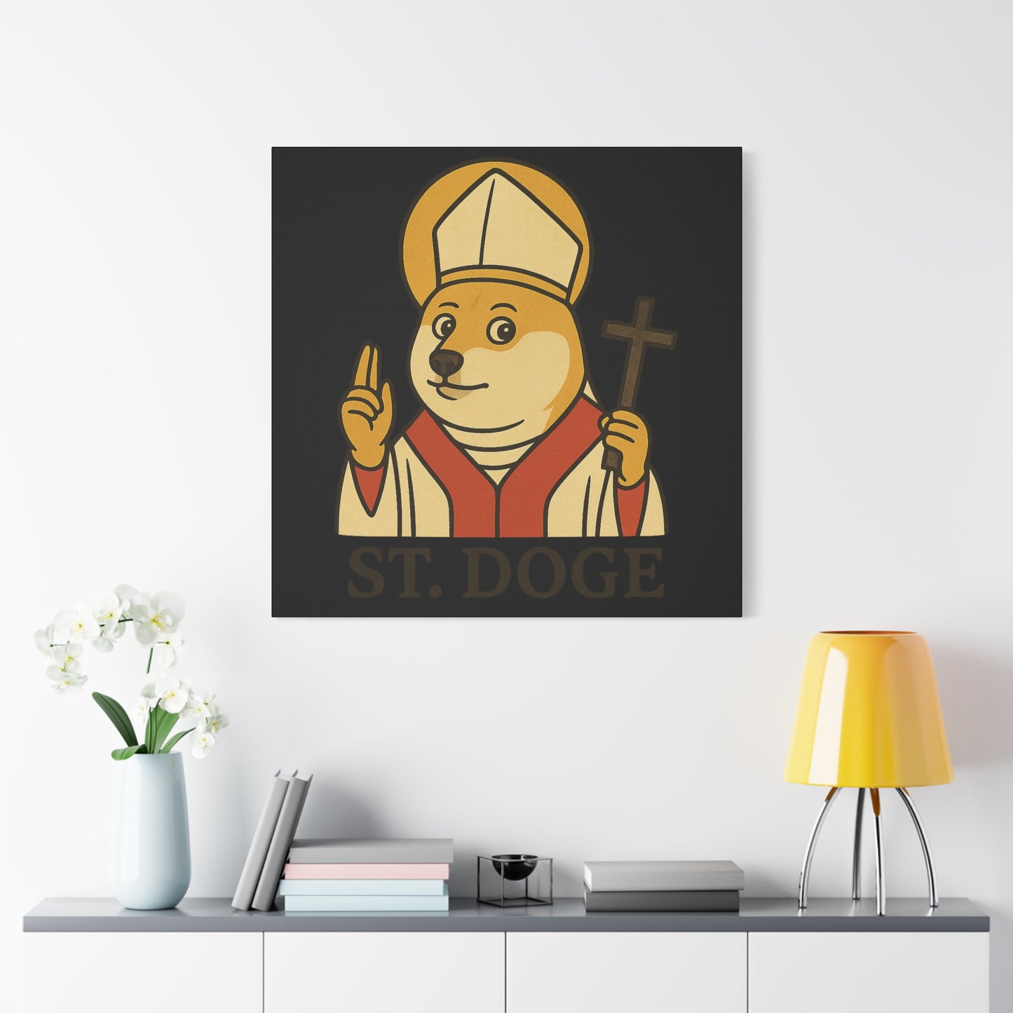 St Doge "Holy" Canvas