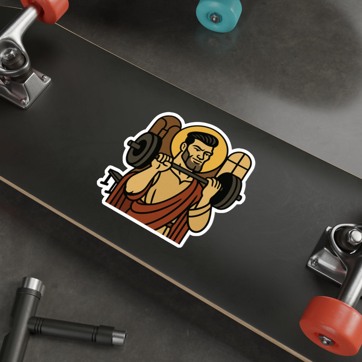 St Gigachad "The Strong" Sticker