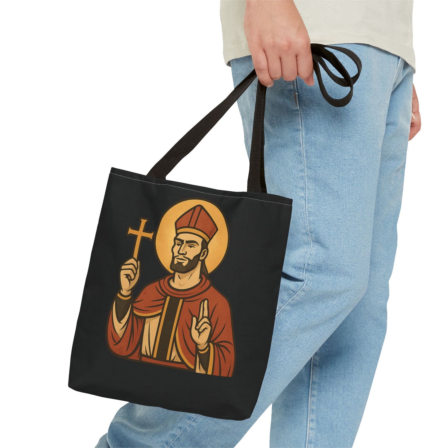 St Gigachad "Holy Habits" Tote Bag