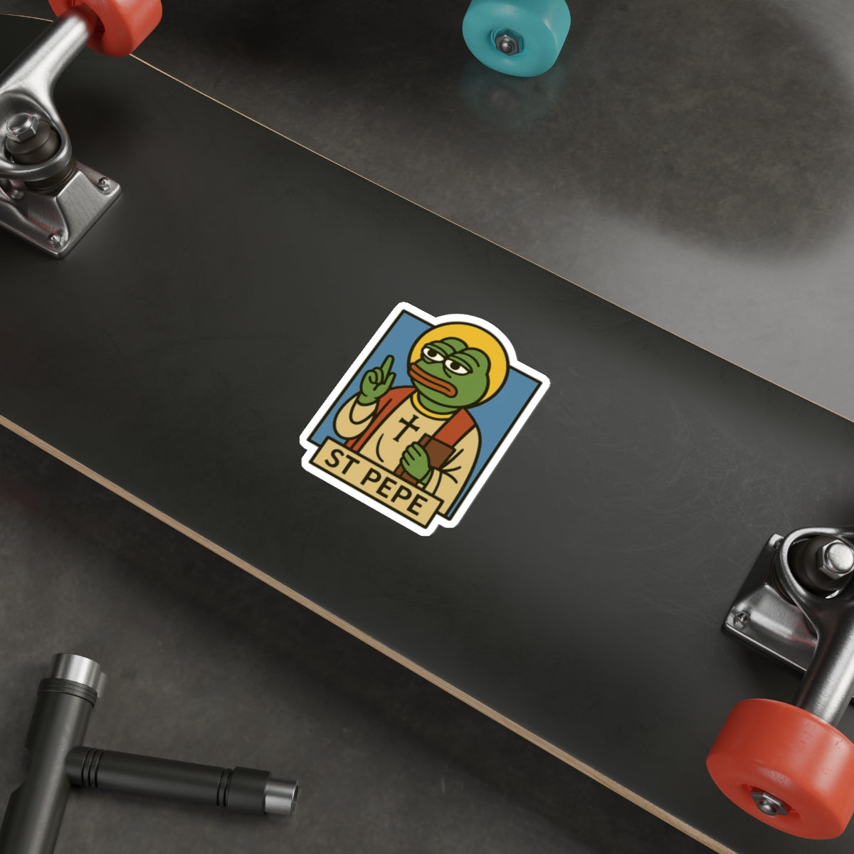 St Pepe "Blessed" Die-Cut Stickers
