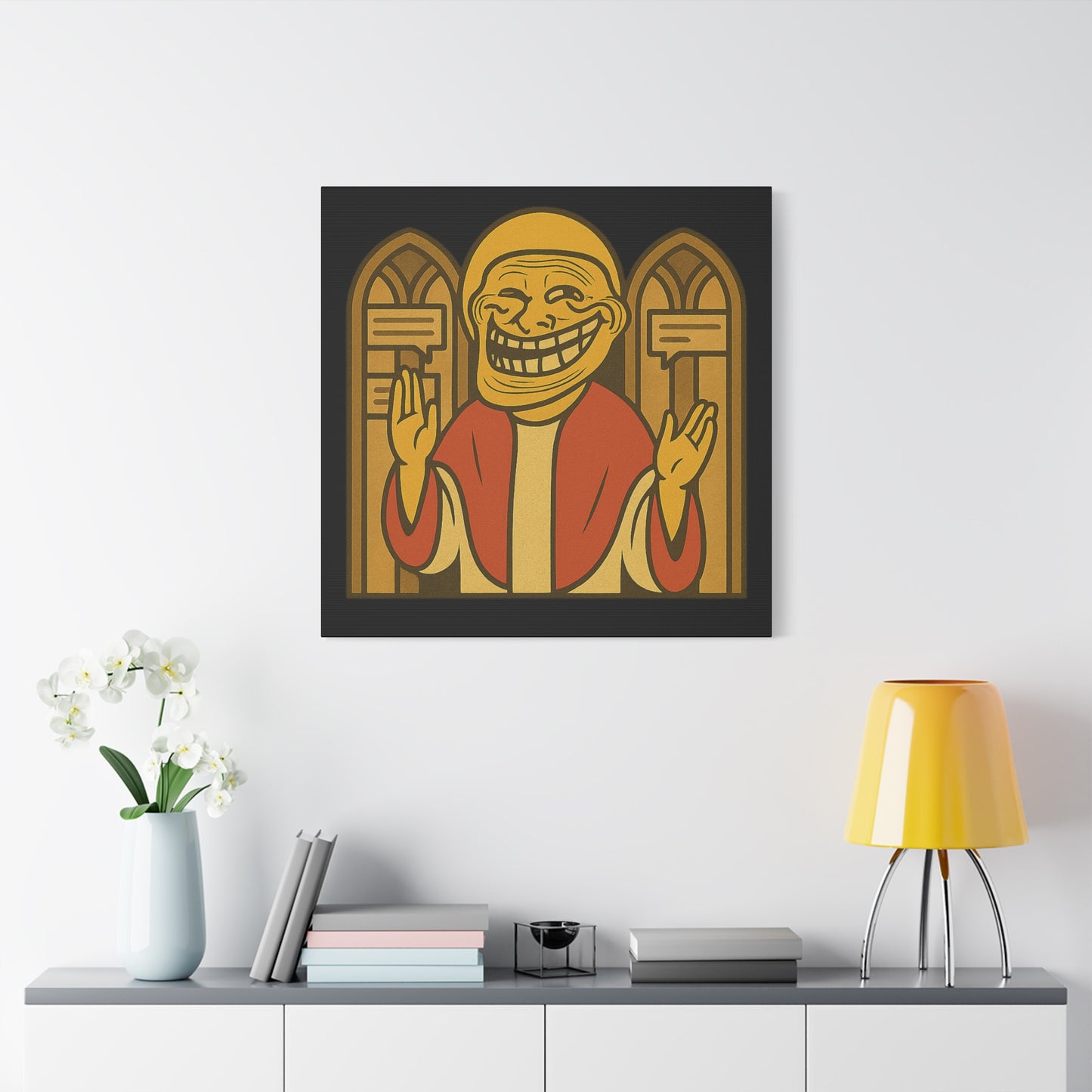 St Troll "Holy Comments" Canvas