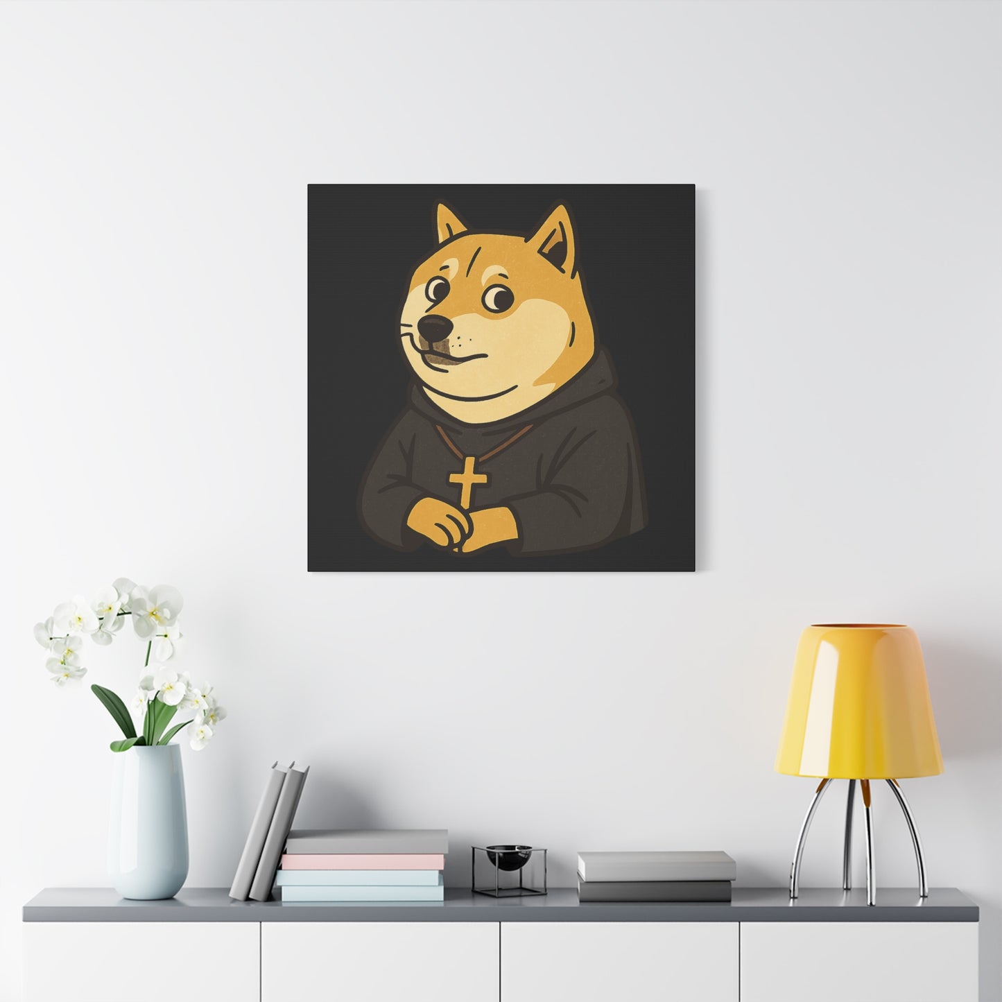 St Doge "Monk" Canvas Art