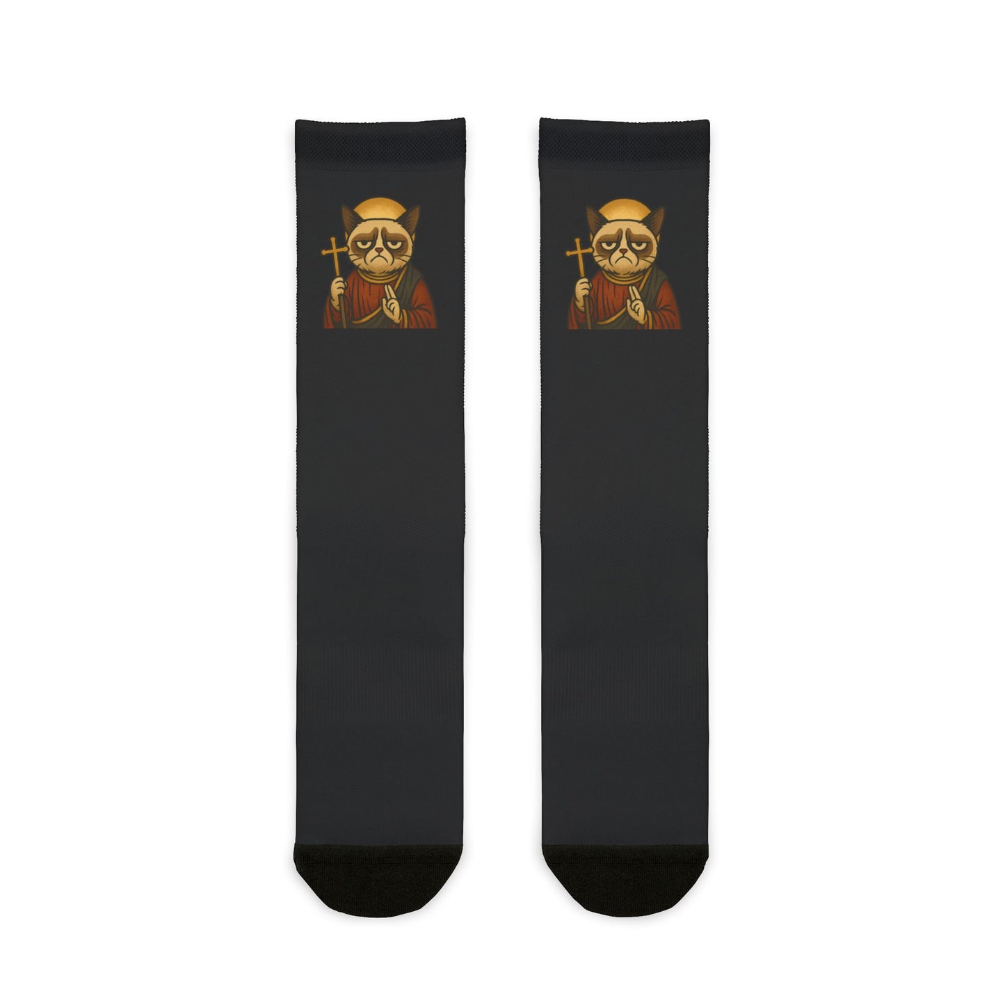 St Grumpy Cat "Repent" Socks