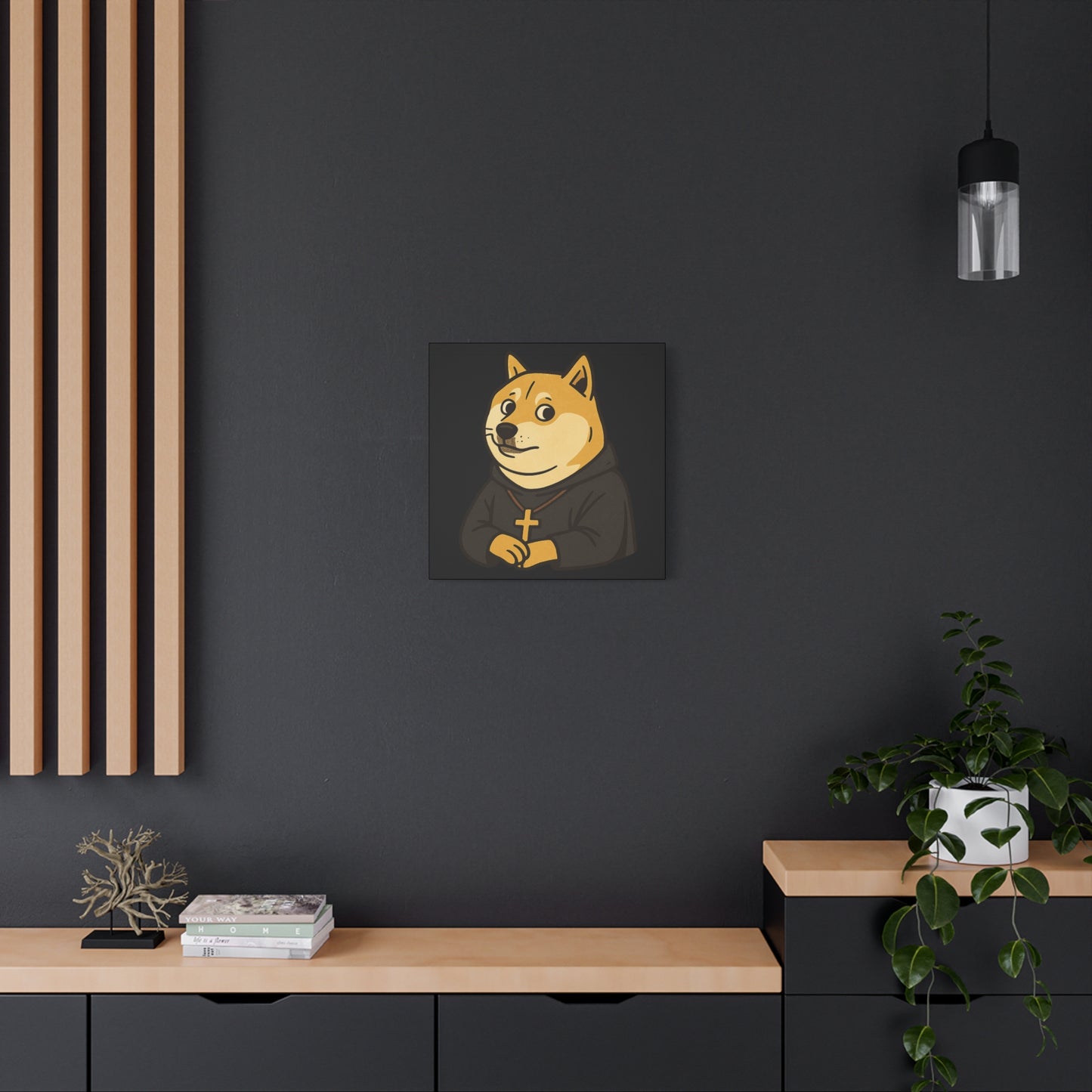 St Doge "Monk" Canvas Art