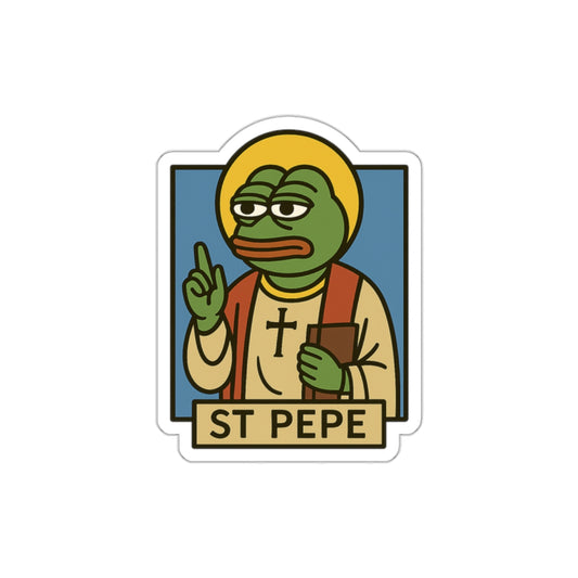 St Pepe "Blessed" Die-Cut Stickers