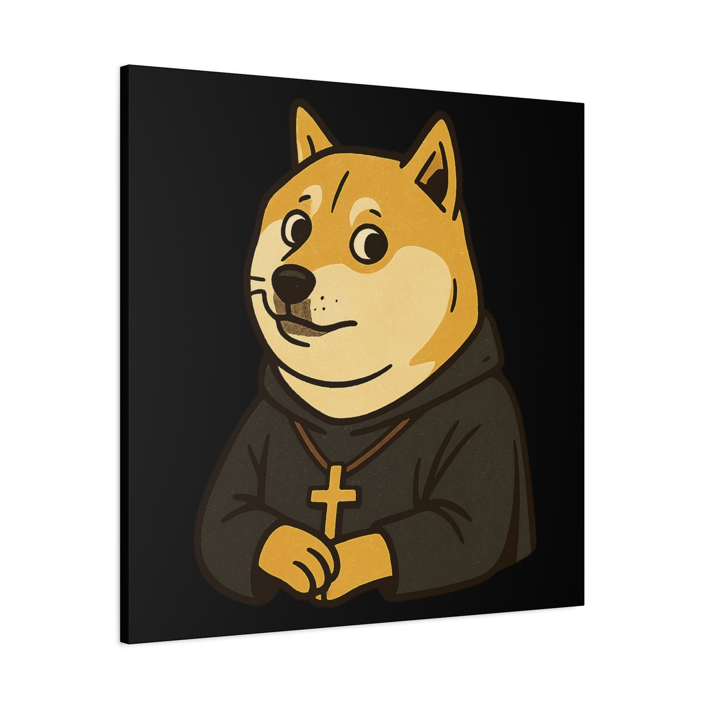 St Doge "Monk" Canvas Art