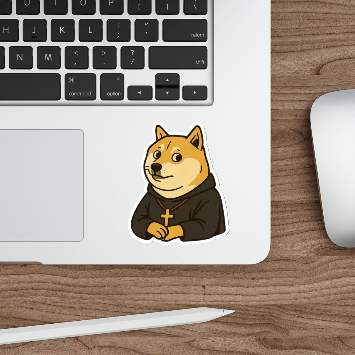 St Doge "Monk" Die-Cut Stickers