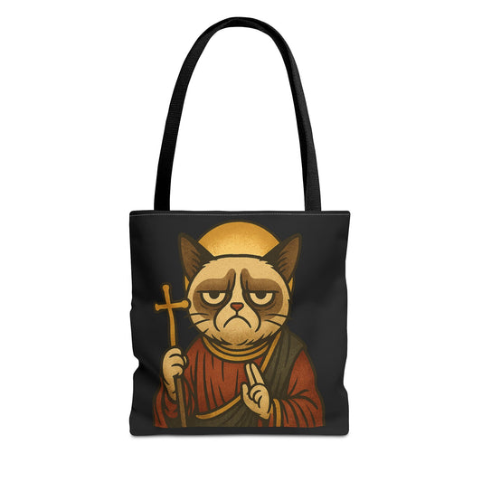 St Grumpy Cat "Repent" Tote Bag