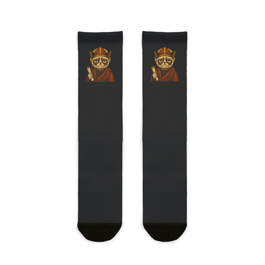 St Grumpy Cat "Holy Receipts" Socks