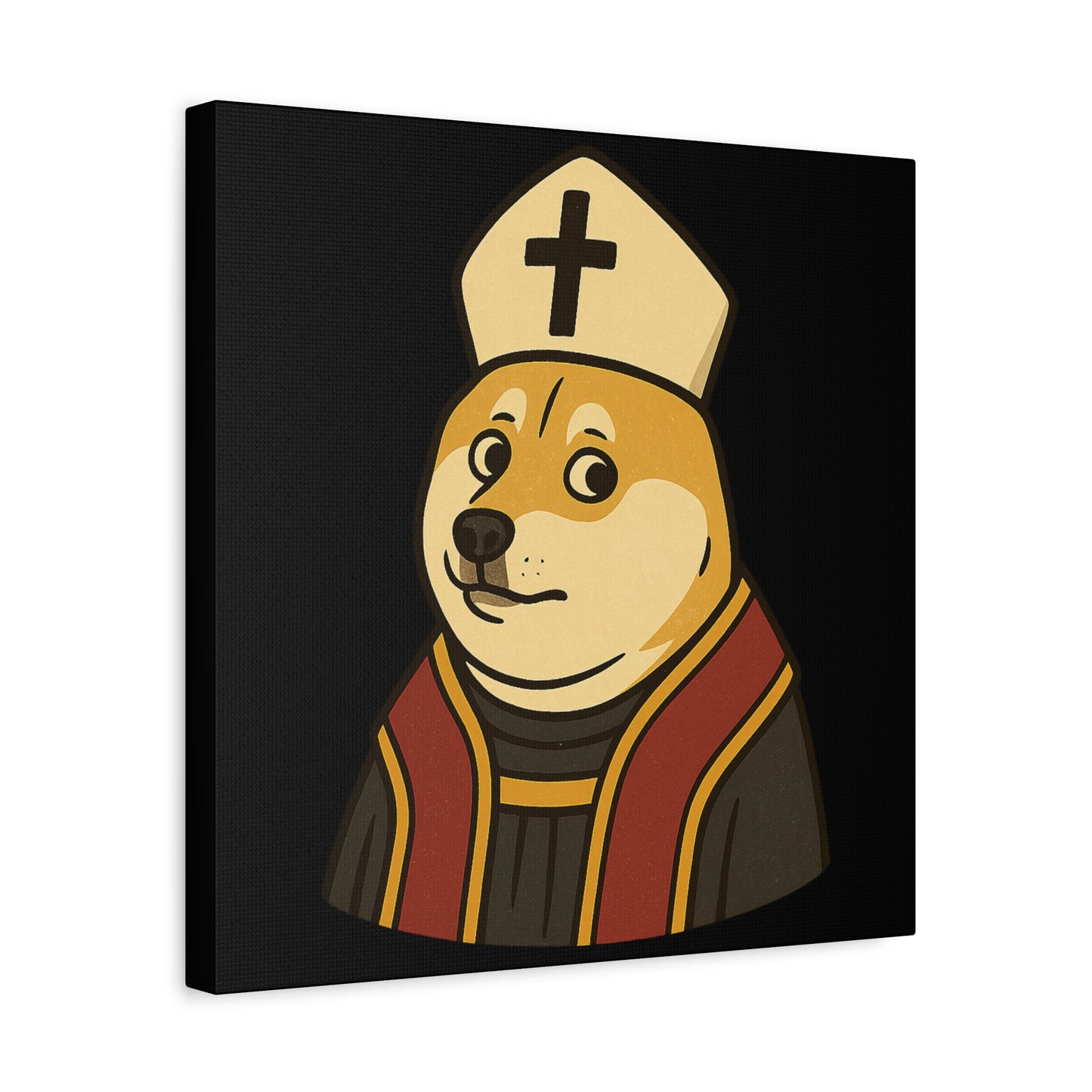 St Doge "Pope" Canvas Print