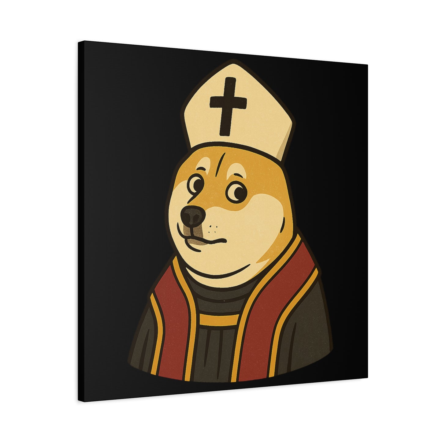 St Doge "Pope" Canvas Print